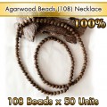 Agarwood Beads (108) Necklace [10mm] 50unit